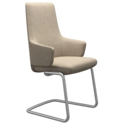 Stressless Vanilla High Back D400 Dining Chair With Arms - Batick Leather - thumbnail 3