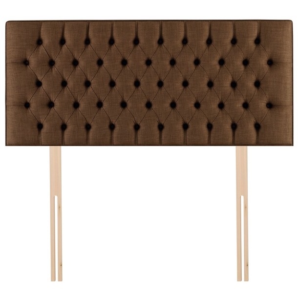 Hypnos Eleanor Headboard - 75cm Small Single - Euro Slim Fit Floor Standing - Premium Fabric - image 1