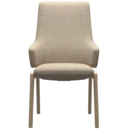 Stressless Vanilla High Back D100 Dining Chair With Arms - Paloma Leather
