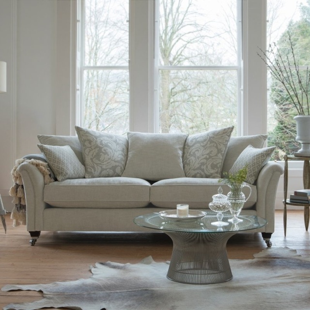 Parker Knoll Devonshire Formal Back Large 2 Seater Sofa - Fabric Grade D - image 1