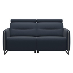 Stressless Emily 2 Seater Sofa With Steel Arms - Paloma Leather