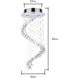 BHS Abyss Flush Ceiling Light - Chrome - thumbnail 2