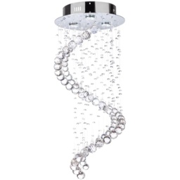 BHS Abyss Flush Ceiling Light - Chrome - thumbnail 1