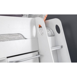 Julian Bowen Pegasus Highsleeper Bed - White Gloss - thumbnail 5