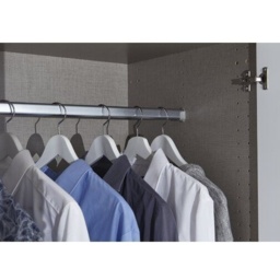 Stuttgart Soft Grey/Alpine White 210cm Height 3 Door Combination Wardrobe - thumbnail 4