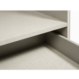 Stuttgart Soft Grey/Alpine White 210cm Height 3 Door Combination Wardrobe - thumbnail 6