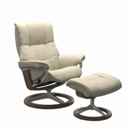 Stressless Mayfair Chair With Signature Base - Large - Paloma Leather - With Footstool - thumbnail 4