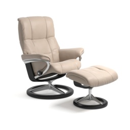Stressless Mayfair Chair With Signature Base - Large - Paloma Leather - With Footstool - thumbnail 5