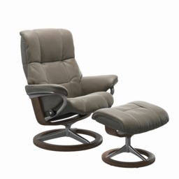 Stressless Mayfair Chair With Signature Base - Large - Paloma Leather - With Footstool - thumbnail 3
