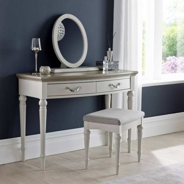 Montreal Dressing Table - Grey Washed Oak and Soft Grey - image 1
