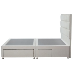 Tempur Buckingham Divan Base - Super King - 180cm x 200cm - No Drawers - Venice Silver - thumbnail 6