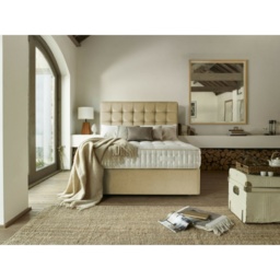 Harrison Spinks Aegean Ortho Mattress and Divan Set - 135cm Double - Padded Top Deep - No Storage - thumbnail 1