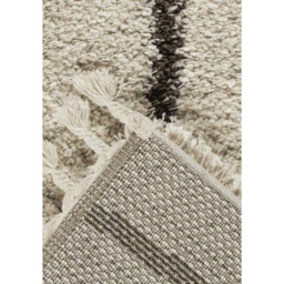 Mastercraft Twilight 039-0006/6933 Fringed Shaggy Rug - Cream/Black - 133cm x 195cm - thumbnail 4
