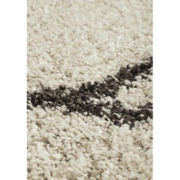 Mastercraft Twilight 039-0006/6933 Fringed Shaggy Rug - Cream/Black - 133cm x 195cm - thumbnail 3