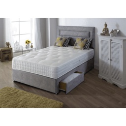 Highgrove Grange Ortho 2000 Mattress and Platform Top Divan Set - 120cm Small Double - Jumbo End Drawer - thumbnail 1