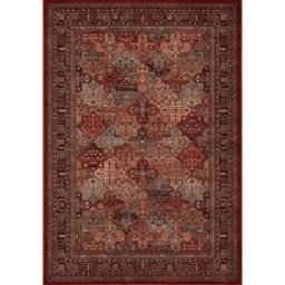 Mastercraft Kashqai 4309/300 Wool Royal Rug - Red - 135cm x 200cm - thumbnail 1