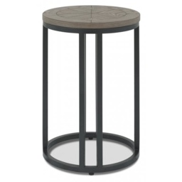 Markham Silver Grey Round Side Table - thumbnail 3