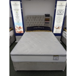 Highgrove Loxford 1500 Mattress and Divan Set With Headboard - 75cm Small Single - No Storage - Strutted Headboard - thumbnail 4