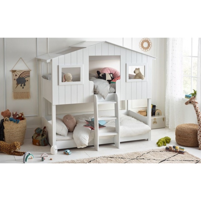 Julian Bowen Willow Treehouse Bunk Bed - White - image 1