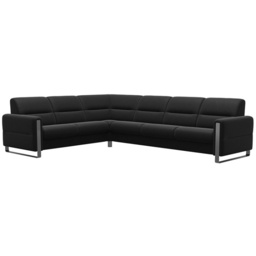Stressless Fiona Leather 6 Seater Corner Sofa 2 Seats 3 Seats - Batick Leather - 2 x Steel Arms - thumbnail 2