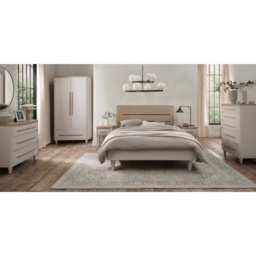 Delta Scandi Oak and Soft Grey Slatted Bedstead - 150cm King - thumbnail 6