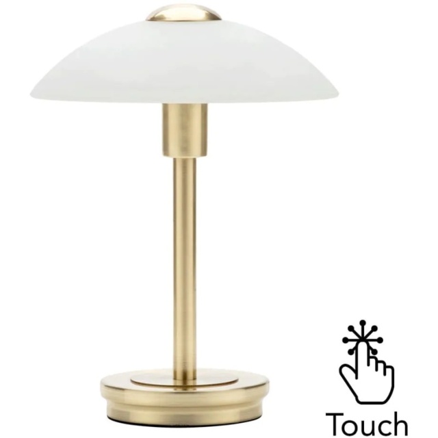 BHS Archie Touch Sensitive Lamp - Satin Brass/Alabaster - image 1