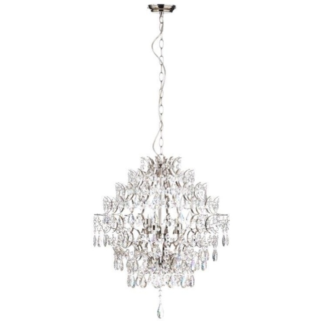 BHS Lisa 3 Light Pendant Ceiling Light - Nickel