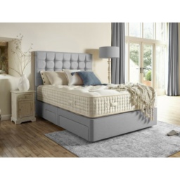 Harrison Spinks Sargasso Mattress and Divan Set - 180cm Super King Zip and Link - Padded Top Deep - 4 Drawers - thumbnail 1