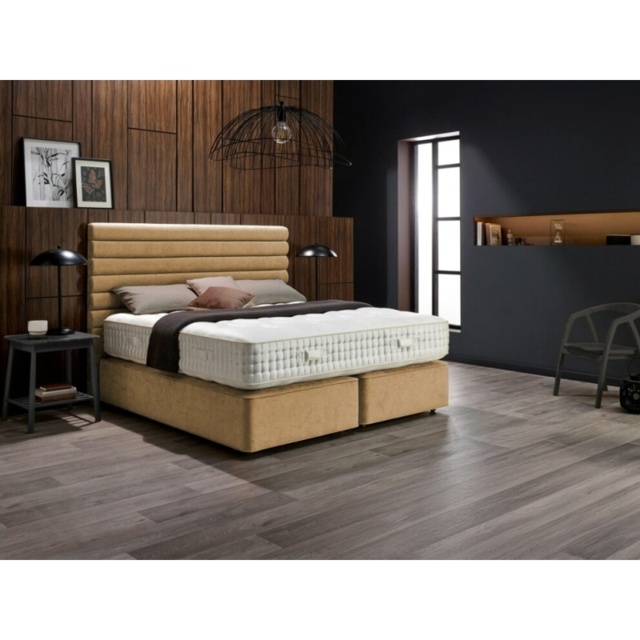 Harrison Spinks Caspian Mattress and Divan Set - 180cm Super King Zip and Link - Padded Top Shallow - No Storage - image 1