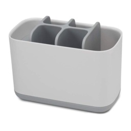 Joseph Joseph Easy-Store Large Toothbrush Caddy - WHITE/GREY - 17.1cm x 9cm x 13cm - thumbnail 1
