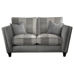 Parker Knoll Harlow 2 Seater Formal Back Leather/Fabric Sofa - Leather/Fabric Mix - thumbnail 1