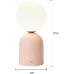 BHS USB-C Rechargeable Table Lamp - Pink - thumbnail 6