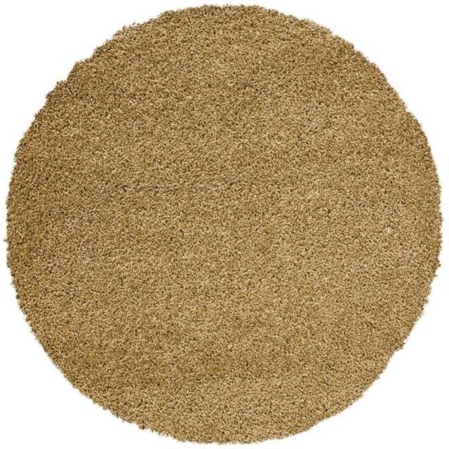 Mastercraft 039-0001/2244 Twilight Shaggy Round Rug - Gold - 120cm Circle - image 1
