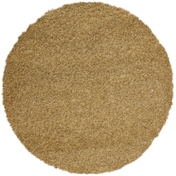Mastercraft 039-0001/2244 Twilight Shaggy Round Rug - Gold - 120cm Circle - thumbnail 1