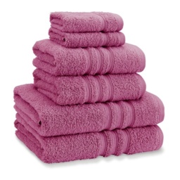 Catherine Lansfield Zero Twist Towels - Raspberry - Hand Towel