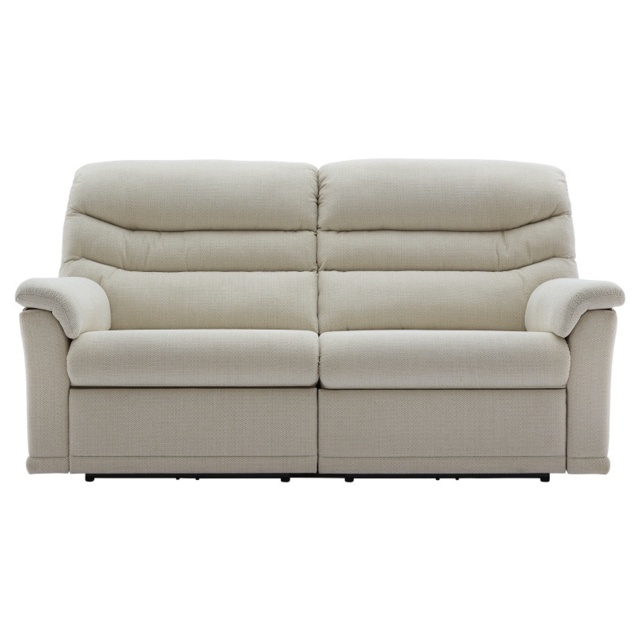 G Plan Malvern 3 Seater Recliner Sofa 2 Cushions - Leather Grade P - Double Power - image 1