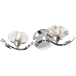 BHS Bella Wall Light - Chrome/Clear