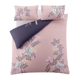 Sara Miller Oriental Blossom Duvet Set - Pink/Navy - Single - thumbnail 6