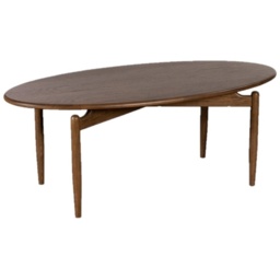 G Plan Marlow Oval Coffee Table - Walnut - thumbnail 3