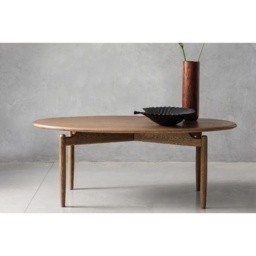 G Plan Marlow Oval Coffee Table - Walnut - thumbnail 1