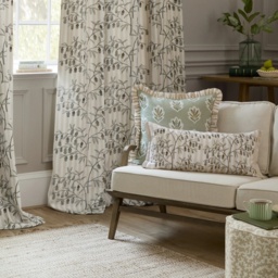 Sanderson Chinese Lanterns Feather Rich Cushion 30x65cm - Linen - thumbnail 6