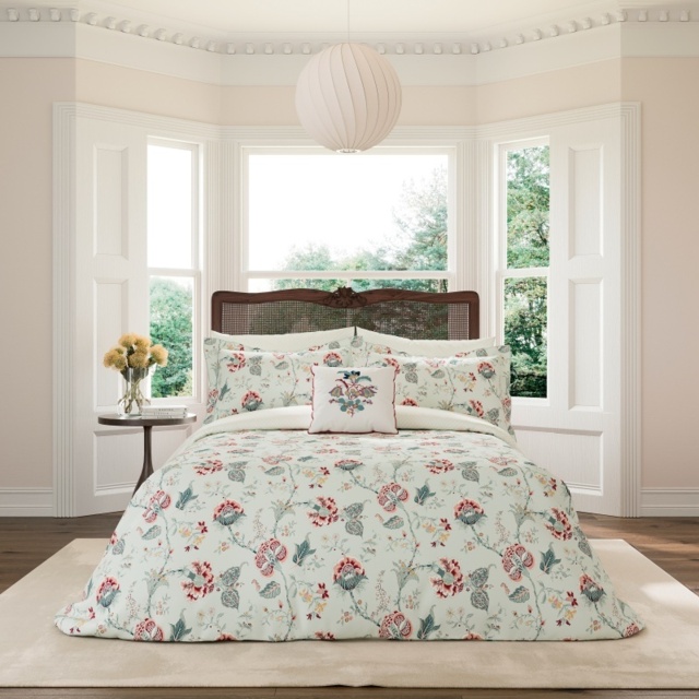 VA Palampore Trail Duvet Set - Duck Egg/Teal - Single - image 1