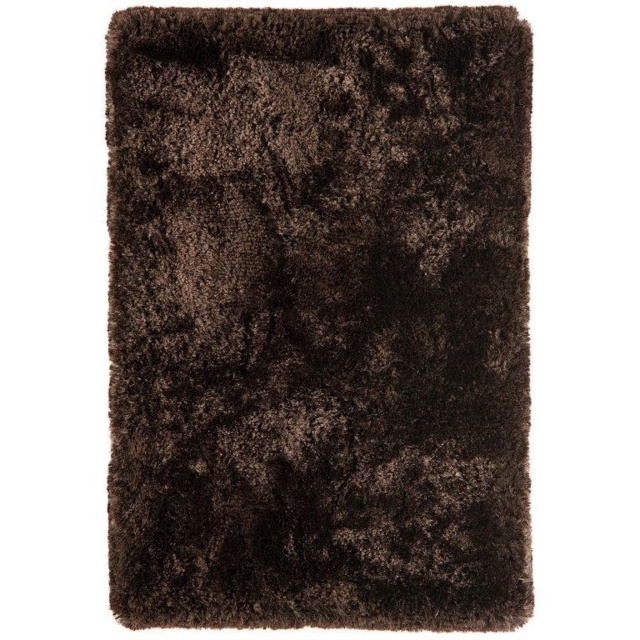 Asiatic Plush Luxury Shaggy Rug - Dark Chocolate - 140x200cm - image 1