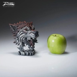 Edge Wolf Bust Miniature Sculpture - thumbnail 2