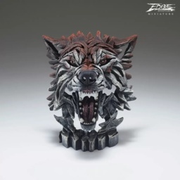 Edge Wolf Bust Miniature Sculpture - thumbnail 1