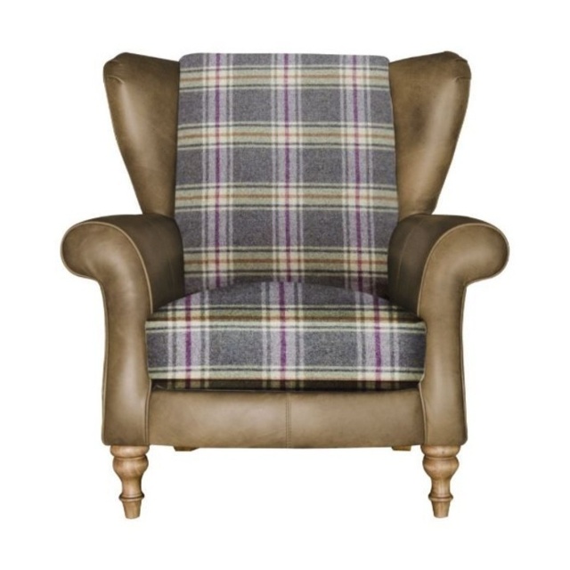 Milton Wing Chair - Leather Grade C