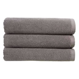 Christy Brixton Textured Towel - Titanium - Bath - thumbnail 2