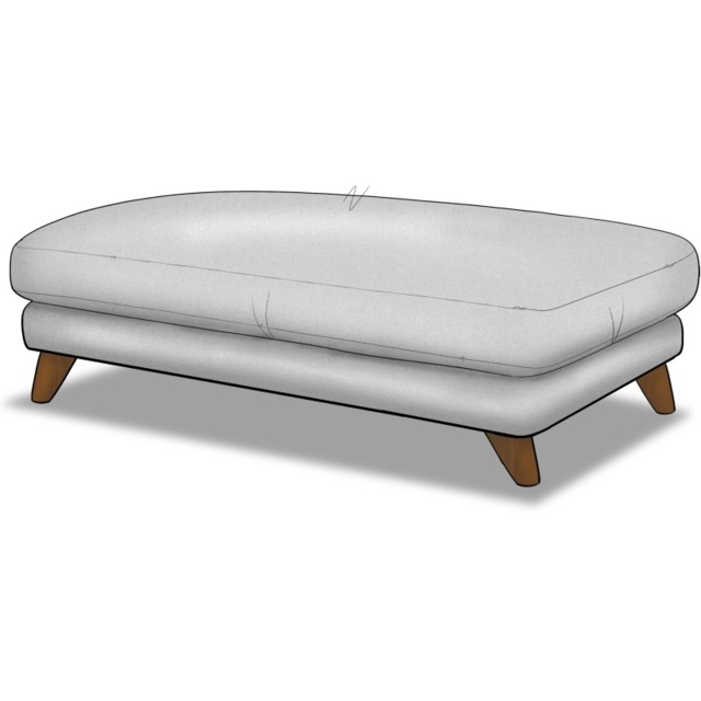Reya Footstool in Fabric - Fabric Grade C