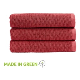 Christy Brixton Textured Towel - Pomegranate - Sheet