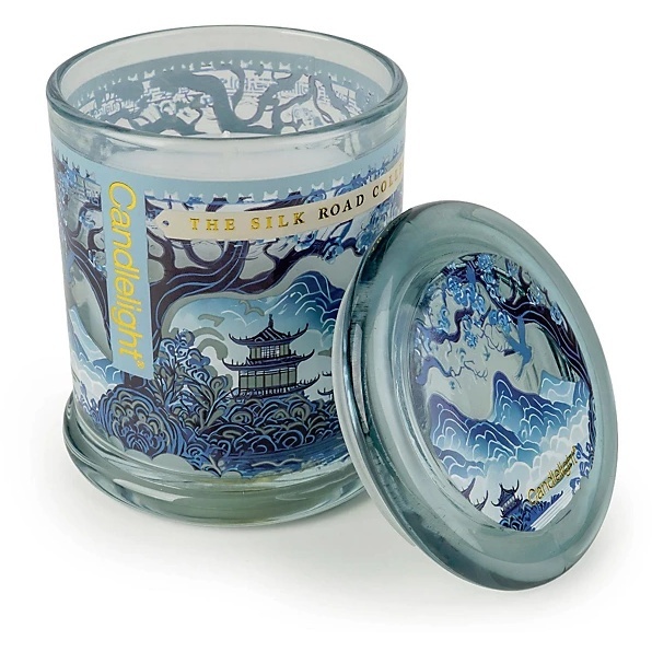 Candlelight Large Glass Lidded Jar Candle Tianshui Sea Salt - image 1